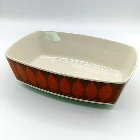 🌹HP! Franciscan Discovery Rectangular Serving Bowl. In Terra Cotta MCM - Picture 1 of 9
